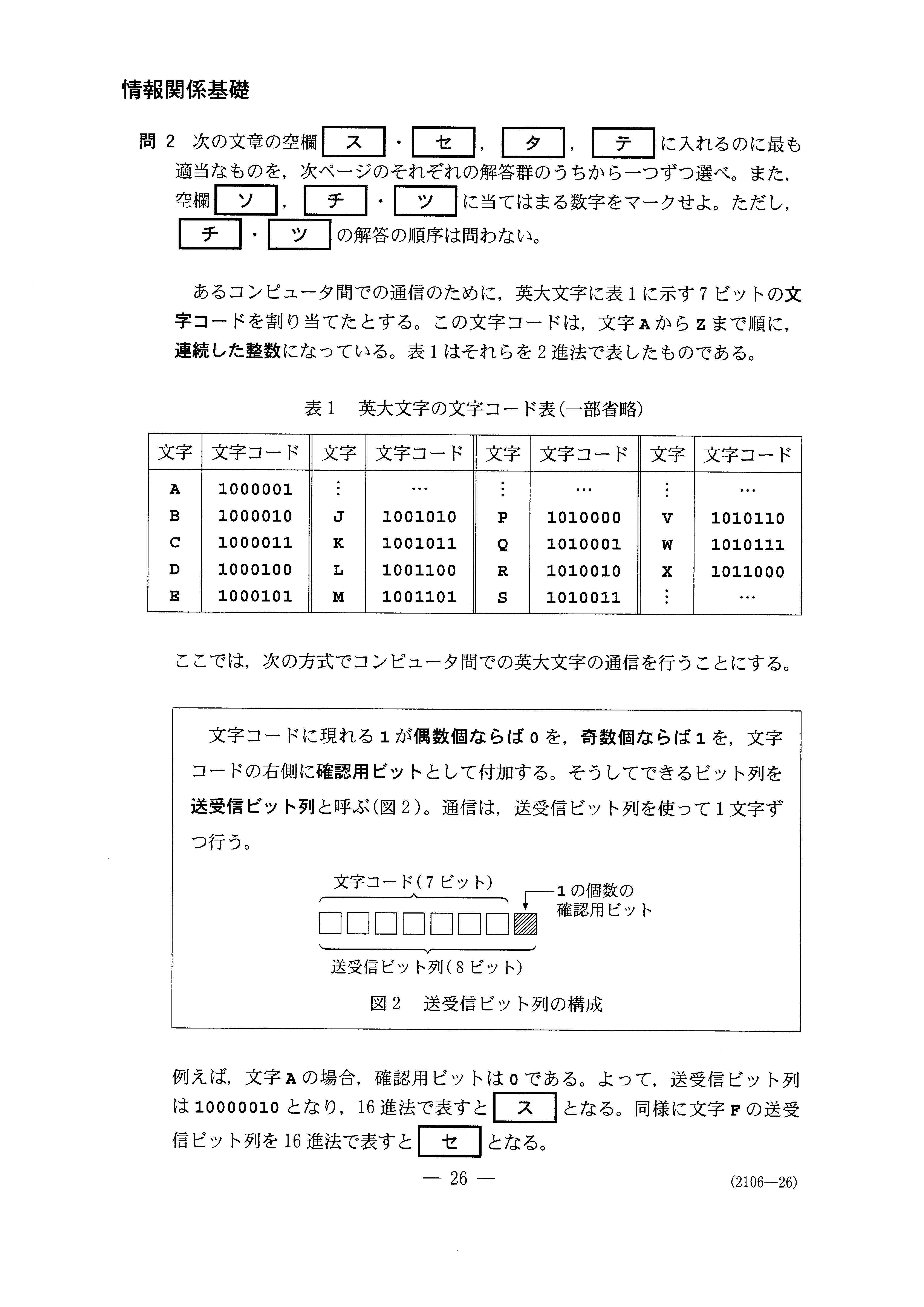 H28数学_別冊 情報関係基礎 大学入試センター試験過去問